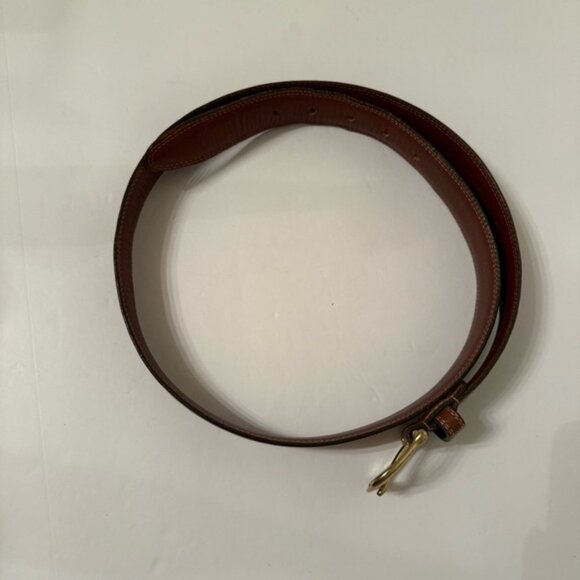 COACH MENS BELT BRITISH TAN BROWN LEATHER BRASS BUCKLE SIZE 38 ACCESSORY USA - Picture 13 of 13